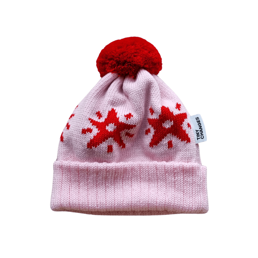 Tiny Changes Pink/Red Star Hat